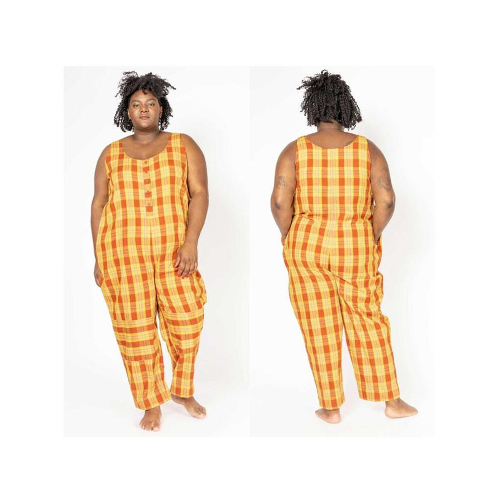 Ace & Jig Sophomore Plaid Sleeveless Jumpsuit